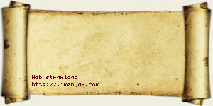 Tina Jakupi vizit kartica